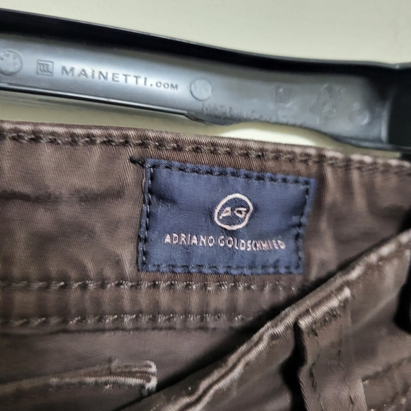 Adriano Goldschmied Graduate Tailored Leg Brown Denim Pants 34x34 - Picture 6 of 9